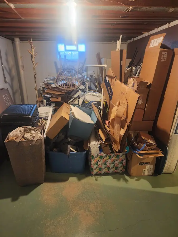 Roll-off dumpster container at job site for Roll Off Dumpster Rental in Taylor